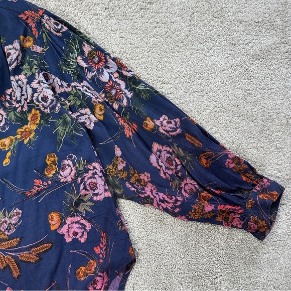 Pilcro and The Letterpress Evika Button Down Shirt Top Longsleeve Multicolored S - Picture 6 of 11